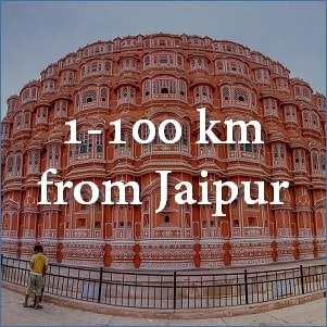100 km from Jaipur