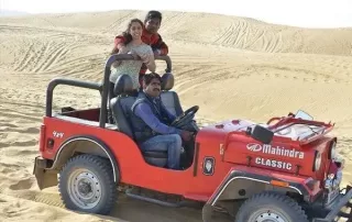 jeep safari at rajputana desert camp