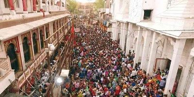 Crowd at Mehandipur Balaji temple Rajasthan