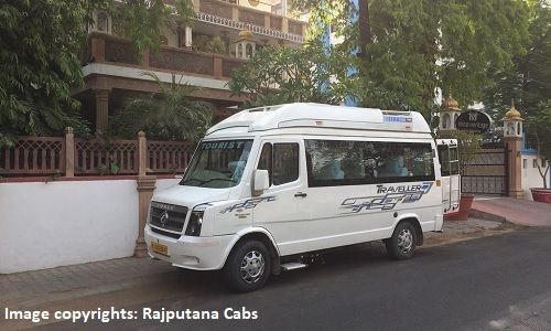 Tempo traveller from Rajputana Cabs