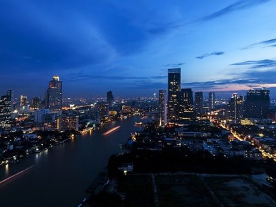 Bankok city night view