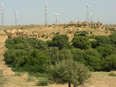 Jaisalmer windmill park rj