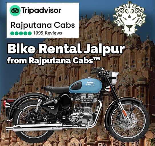 Bike rental jaipur from Rajputana Cabs