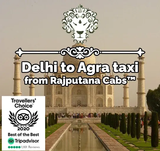 delhi to agra taxi from rajputana cabs