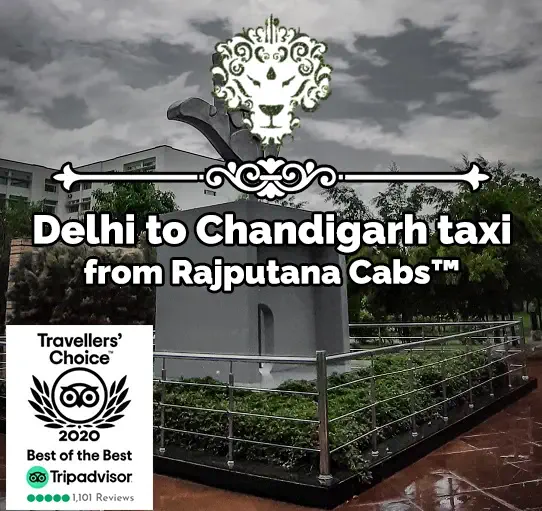 delhi to chandigarh taxi from rajputana cabs