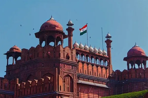 red fort delhi india