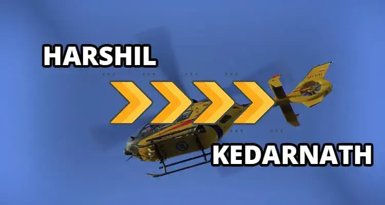 Harshil to Kedarnath helicopter ride