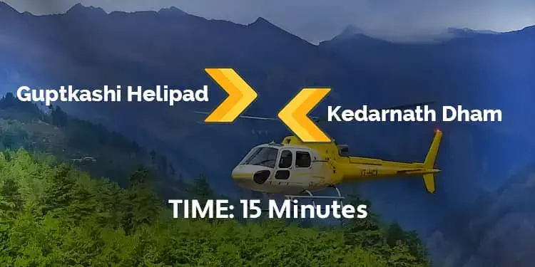 guptkashi helipad to kedarnath dham helicopter service