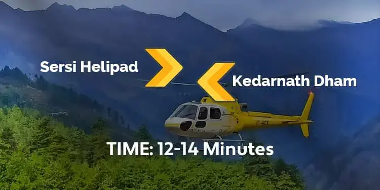 sersi to kedarnath helicopter service