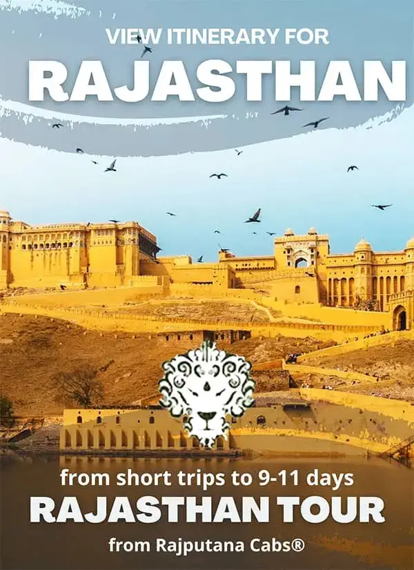 itinerart for rajasthan tour plan from rajputana cabs