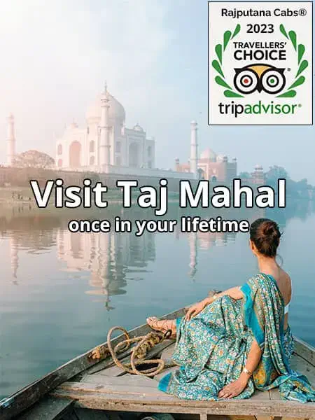 visit taj mahal with rajputana cabs