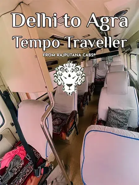 delhi to agra tempo traveller from Rajputana cabs