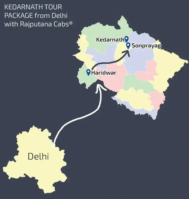 kedarnath tour package from delhi with rajputana cabs